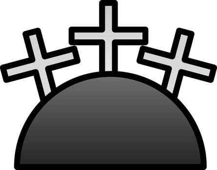 Cemetery Vector Icon Design