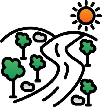 Forest Vector Icon Design