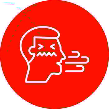 Bad breath Vector Icon Design