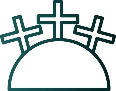 Cemetery Vector Icon Design