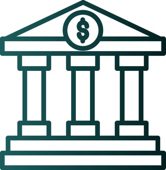 Government building Vector Icon Design