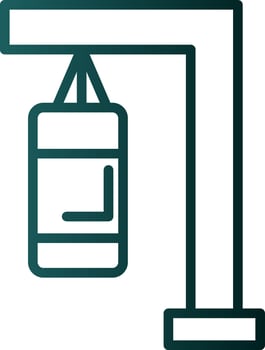 Punching bag Vector Icon Design