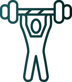 Weightlifting Vector Icon Design