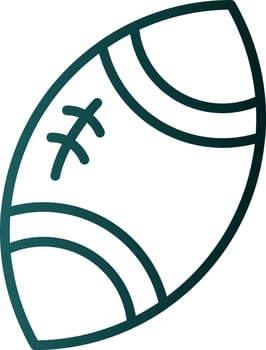 Rugby ball Vector Icon Design