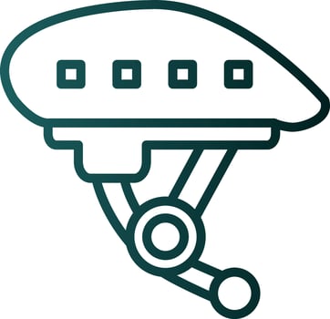 Bike helmet Vector Icon Design