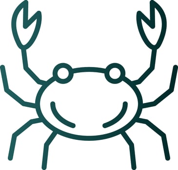 Crab Vector Icon Design