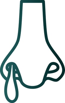Runny nose Vector Icon Design