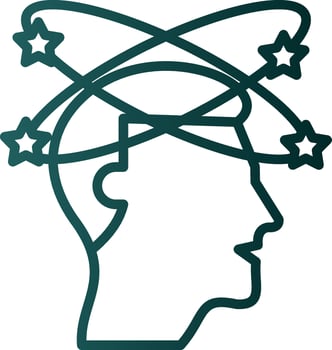 Dizziness Vector Icon Design