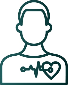 Cardiac arrest Vector Icon Design