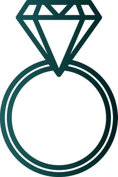 Diamond ring Vector Icon Design