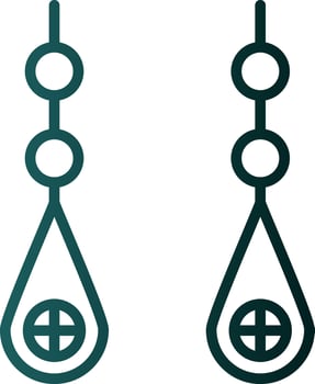 Earring Vector Icon Design
