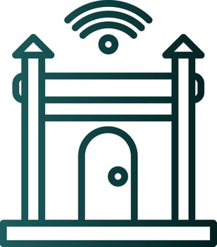 Halle gate Vector Icon Design