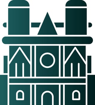 Notre dame Vector Icon Design