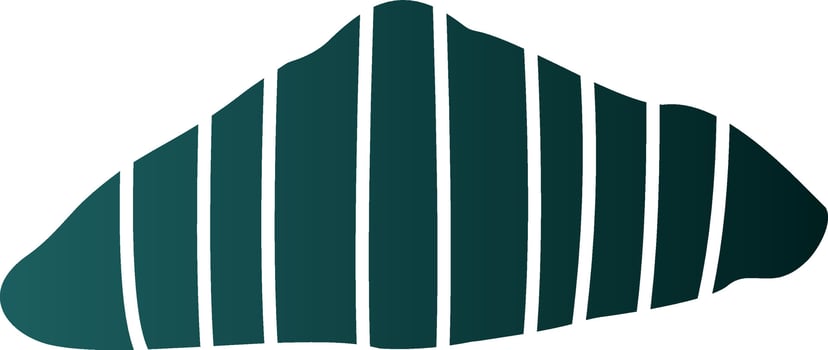 Croissant Vector Icon Design