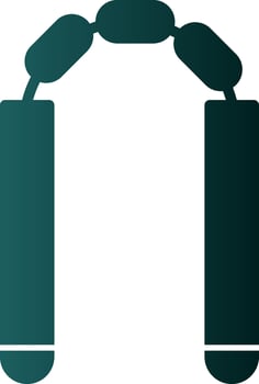 Nunchaku Vector Icon Design