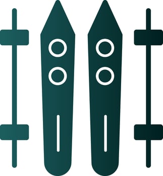 Ski Vector Icon Design