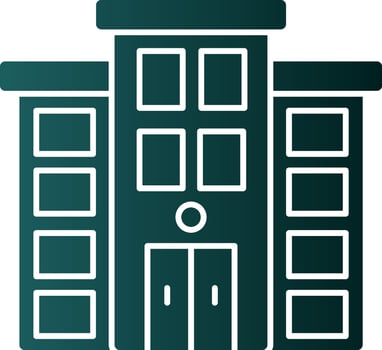 Townhouse Vector Icon Design