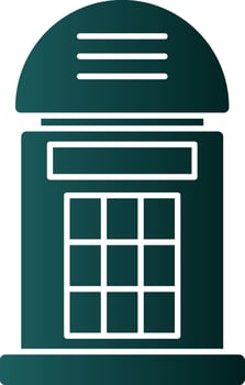 Phone booth Vector Icon Design