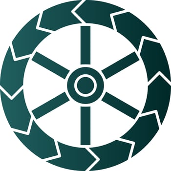 Wheels Vector Icon Design