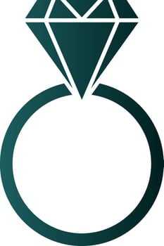 Diamond ring Vector Icon Design