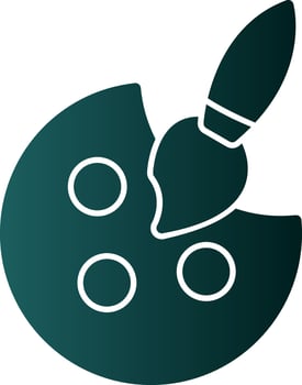 Painting Vector Icon Design