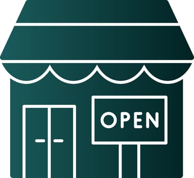 Opening shop Vector Icon Design