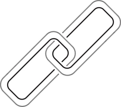 Vector Links sign or symbol.