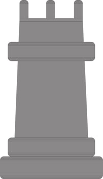 Black chess on white background. vector