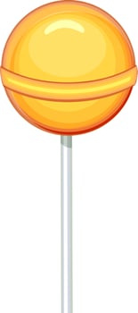 Illustration of sweet candy or lollipop. vector