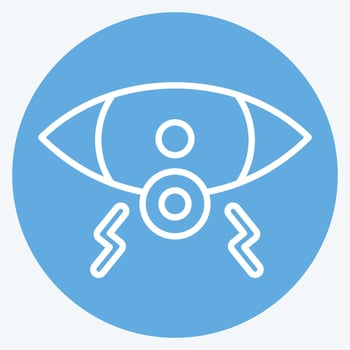 Icon Eye. related to Body Ache symbol. blue eyes style. simple design editable. simple illustration vector