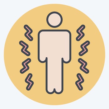 Icon Hurt. related to Body Ache symbol. color mate style. simple design editable. simple illustration vector