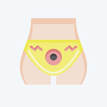 Icon Hemorrhoids. related to Body Ache symbol. flat style. simple design editable. simple illustration vector