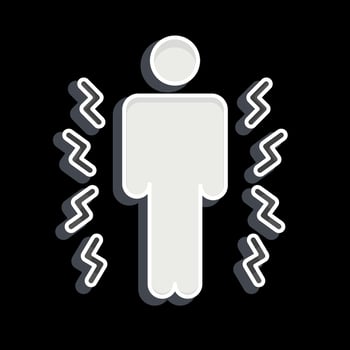 Icon Hurt. related to Body Ache symbol. glossy style. simple design editable. simple illustration vector