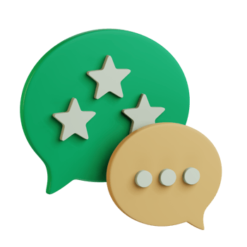 full star rating good review feedback discussion 3d icon illustration design png