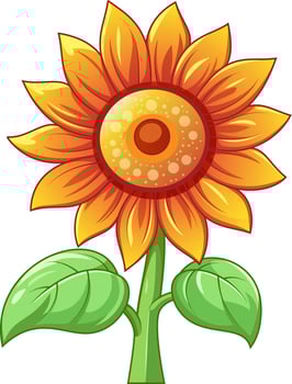 Sunflower icon. Cartoon of sunflower vector icon for web design isolated on white background