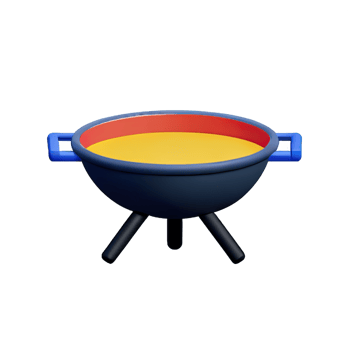 Frying Pan  3D Icon Illustration png