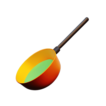 Frying Pan  3D Icon Illustration png