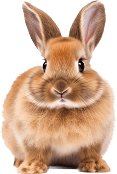 Rabbit cute with . png