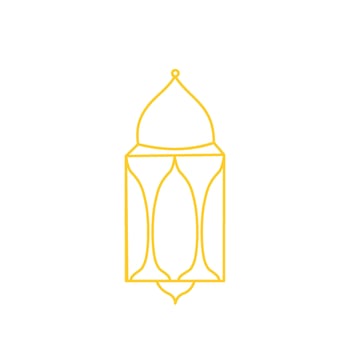 ramadan lantern line art eid islamic illustration vector