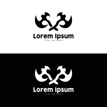 Axe Logo, Wood Cutting Tool Vector Icon, Silhouette Design, Retro Vintage Style