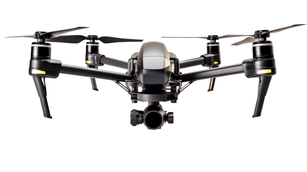 Drone flying on farming to inspection and scanning the area for monitoring. Smart farming and researching technology concept.Transparent background... png