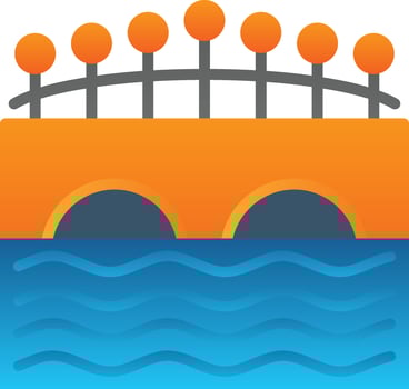 Canal Vector Icon Design