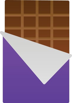 Chocolate bar Vector Icon Design