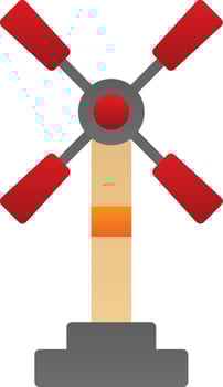 Windmill Vector Icon Design