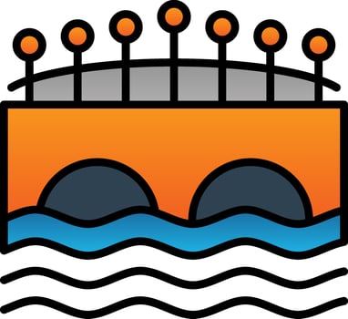 Canal Vector Icon Design
