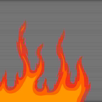 fire and flames, fire illustration for spicy food packaging design, flame background, illustration of a burning fire vector