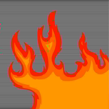 fire and flames, fire illustration for spicy food packaging design, flame background, illustration of a burning fire vector