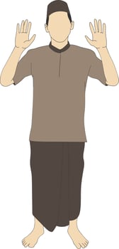 Muslim Prayer Movement vector