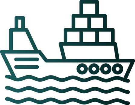 Ship Vector Icon Design