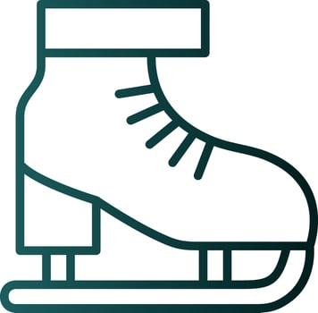 Ice skate Vector Icon Design